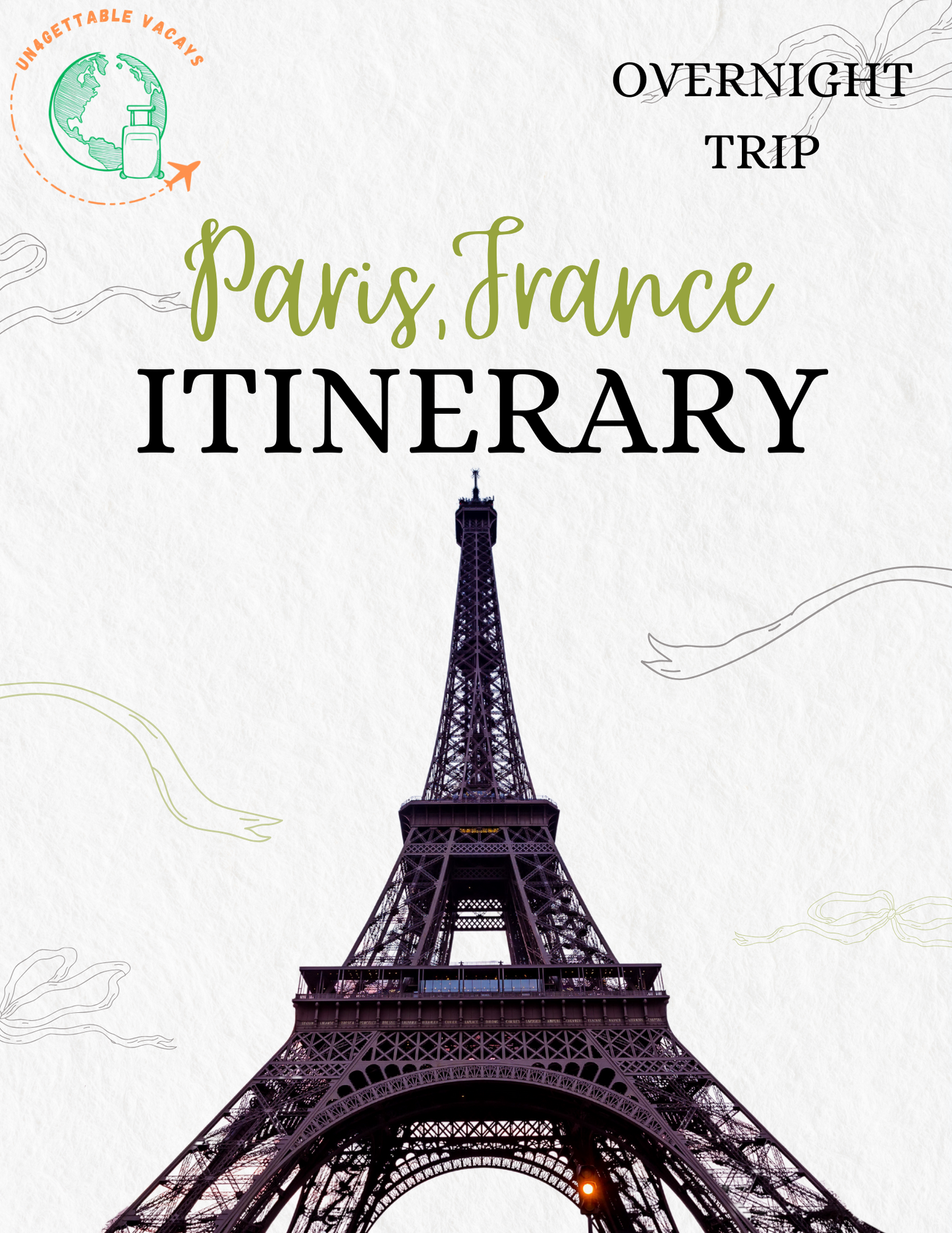 Paris France Travel Itinerary