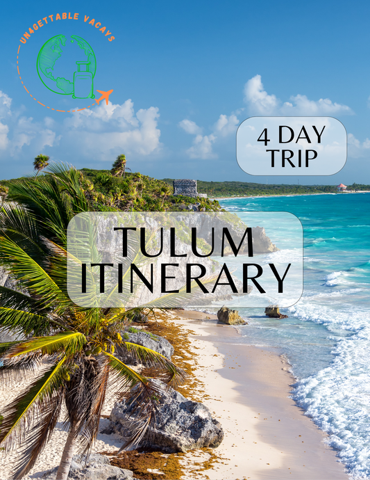 Tulum Mexico Travel Itinerary